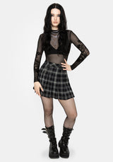 Camilie Check O Ring Mini Skirt UK 6