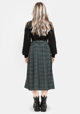 Daria Check Pleated Midaxi Skirt UK 6