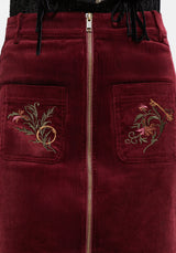 Ouro Embroidered Mini Skirt UK 6
