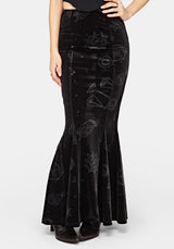 Orin Velour Maxi Skirt