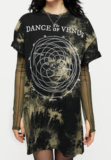 Dance Of Venus Tie Dye T-shirt Dress