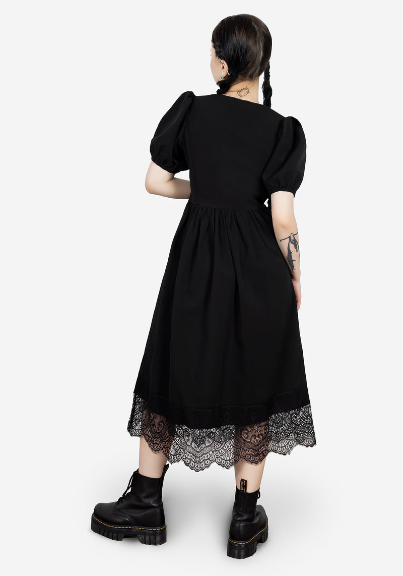 Disturbia | Mortuary Lace Button Up Midi Dress | Dresses Disturbia | Mortuary Lace Button Up Midi Dress | Dresses
