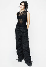 Shockwork Ruched Wide Leg Trousers