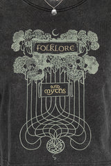 Folklore Boxy Crop T-shirt