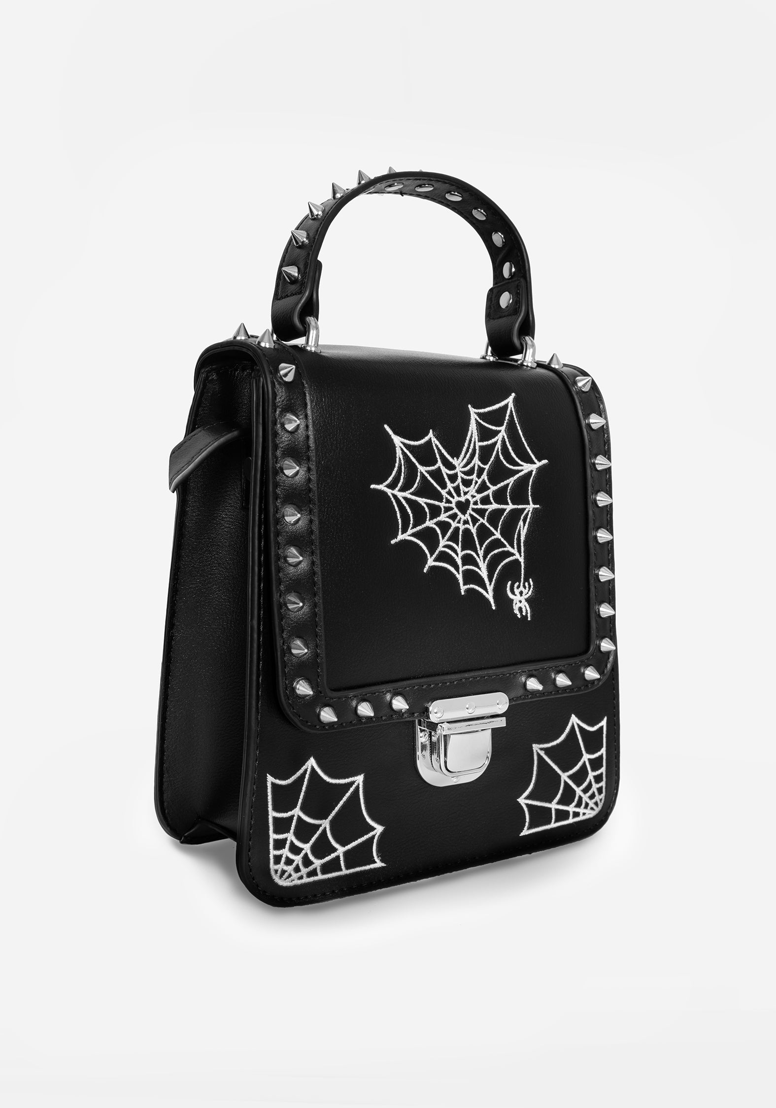 Disturbia | Catch Feelings Crossbody Satchel Bag - Black | Handbags