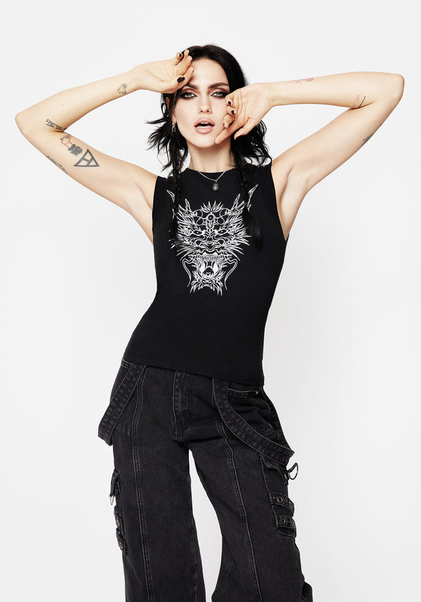 Guardian Embroidered Sleeveless Top