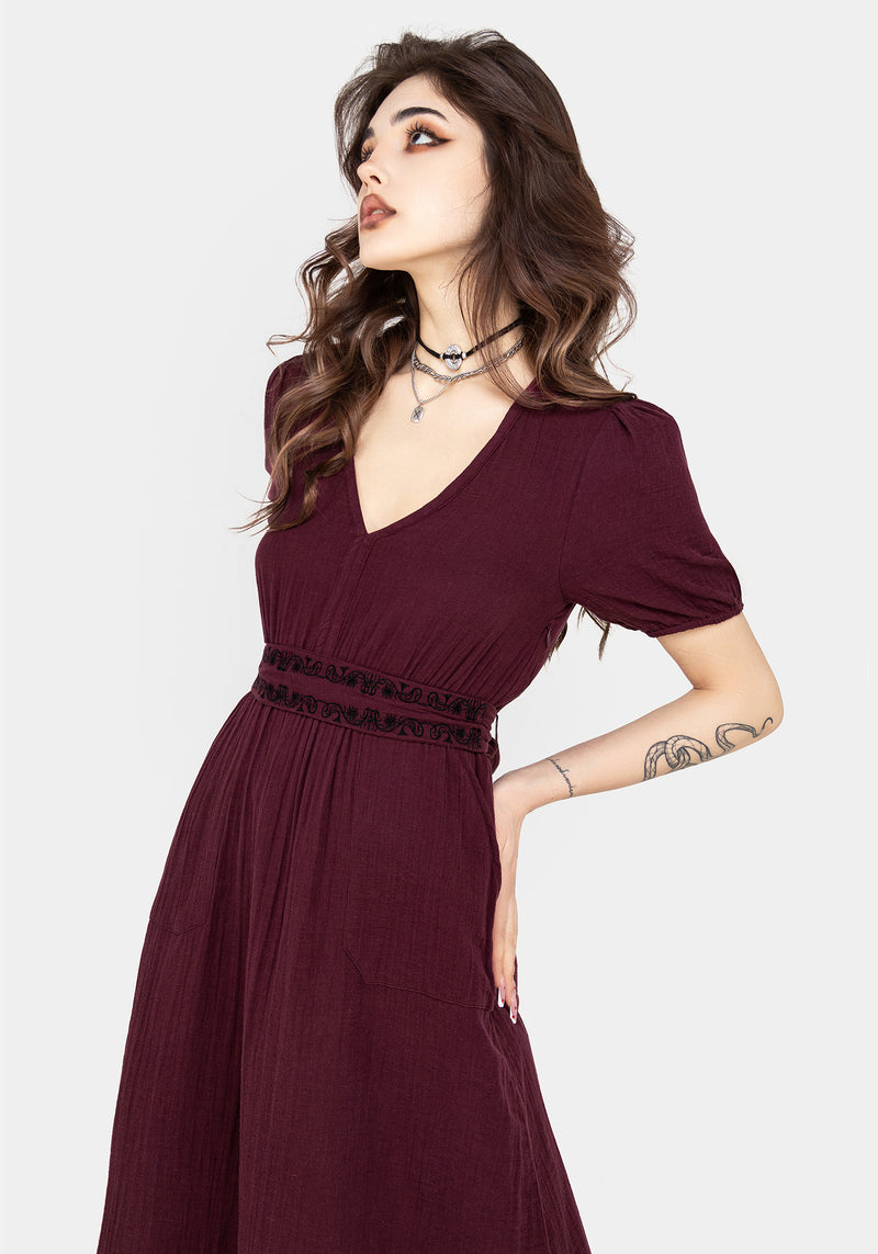 Disturbia | Poultice Embroidered Cotton Midi Dress | Dresses Disturbia | Poultice Embroidered Cotton Midi Dress | Dresses