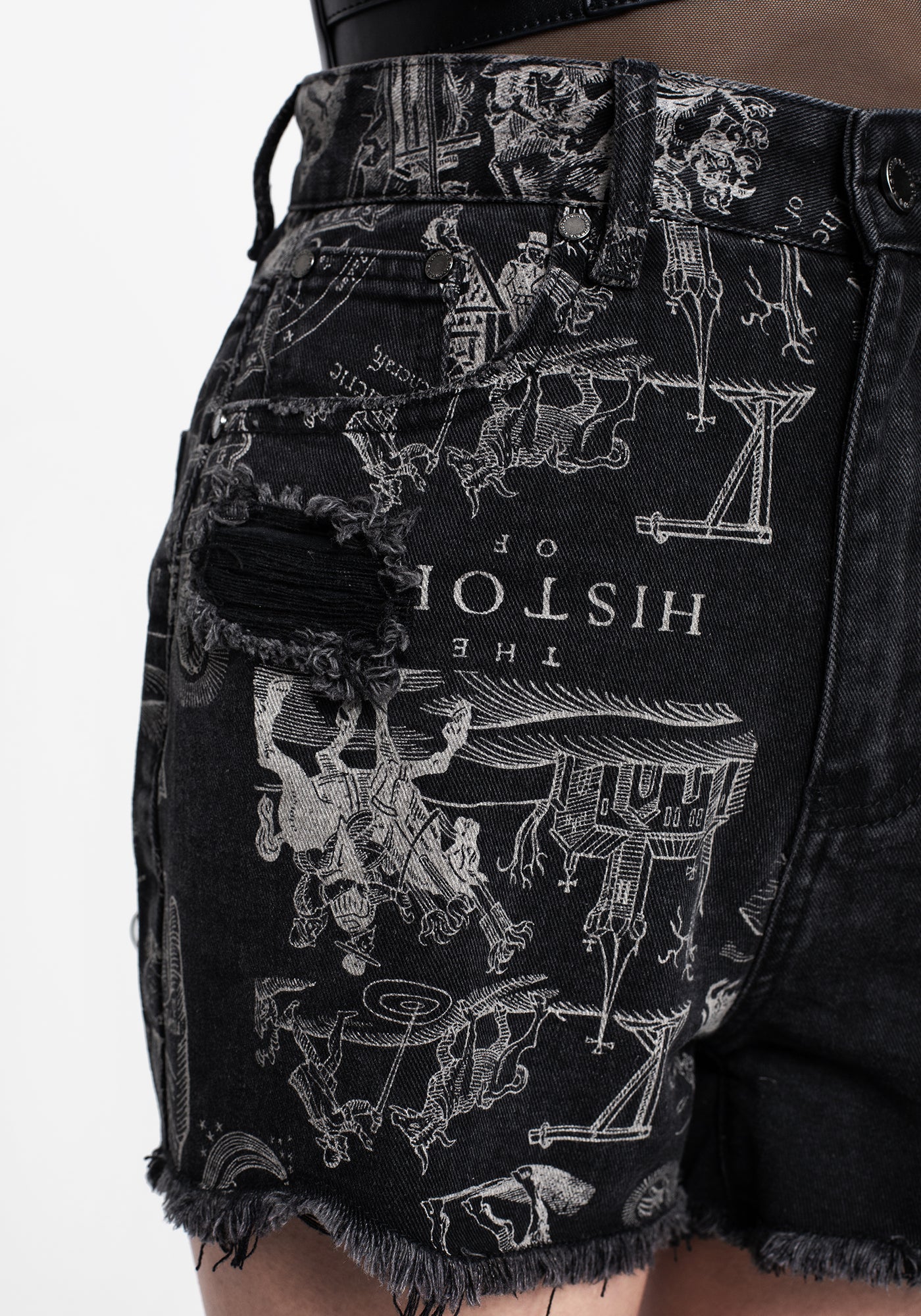 Disturbia | Heresy Spliced Mom Shorts | Shorts