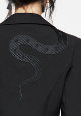 Slither Embroidered Blazer Dress