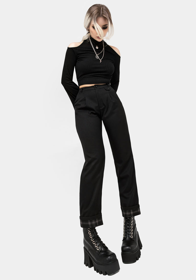 Clover Check Contrast Trousers
