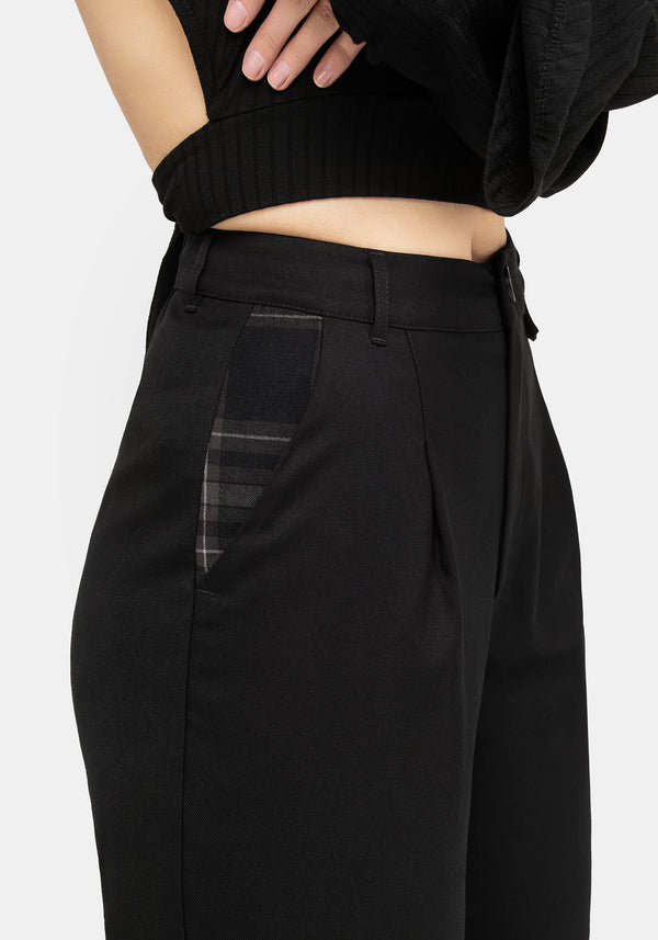 Clover Check Contrast Trousers