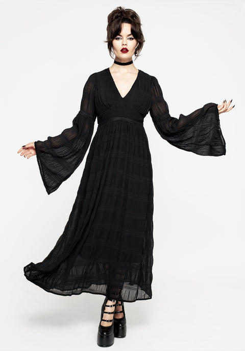 flute sleeve maxi dress Buy Love & Roses Green Lace Flute Sleeve Maxi Dress from Next USA