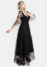 Vine Embroidered Gown