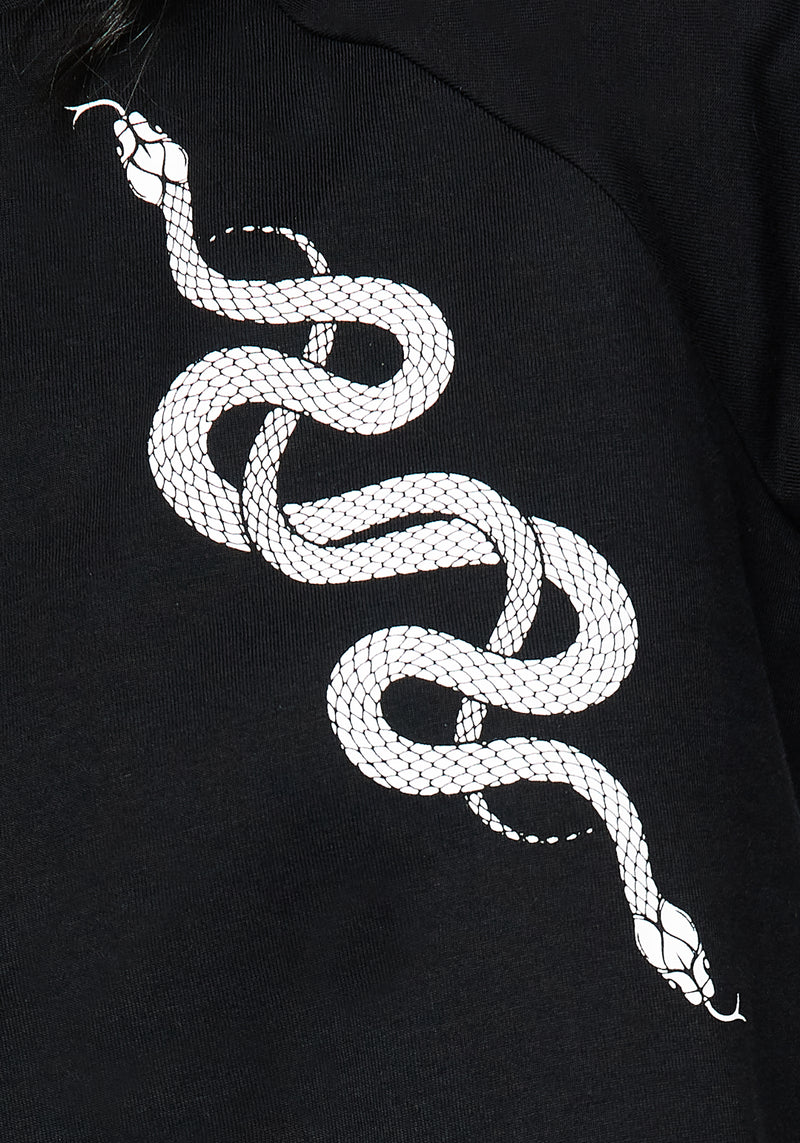Venin Snake Athleisure Boxy Crop T-Shirt