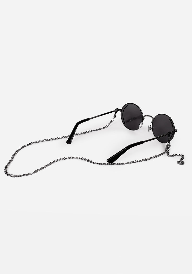 Emilie Round Sunglasses with Chain