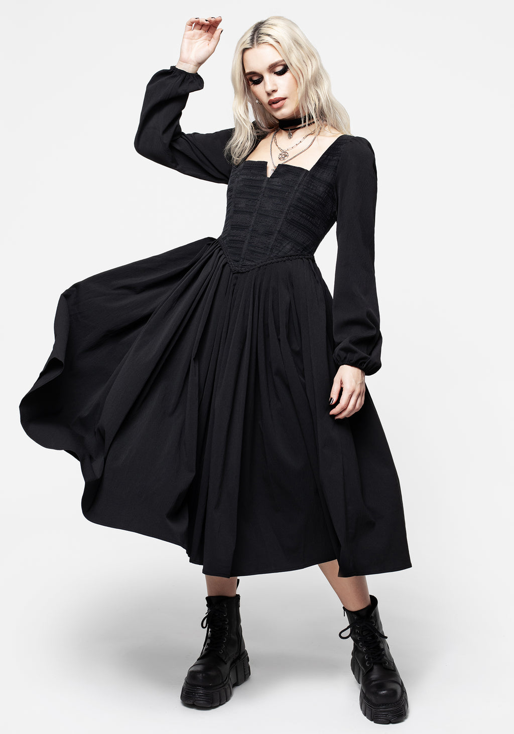 Disturbia | Mina Corset Midi Dress | Dresses