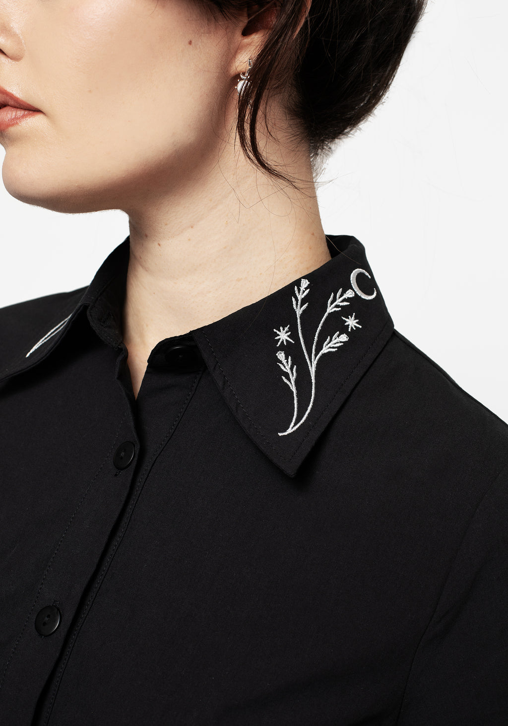 Goodfellow Embroidered Collar Midi Shirt Dress – Disturbia