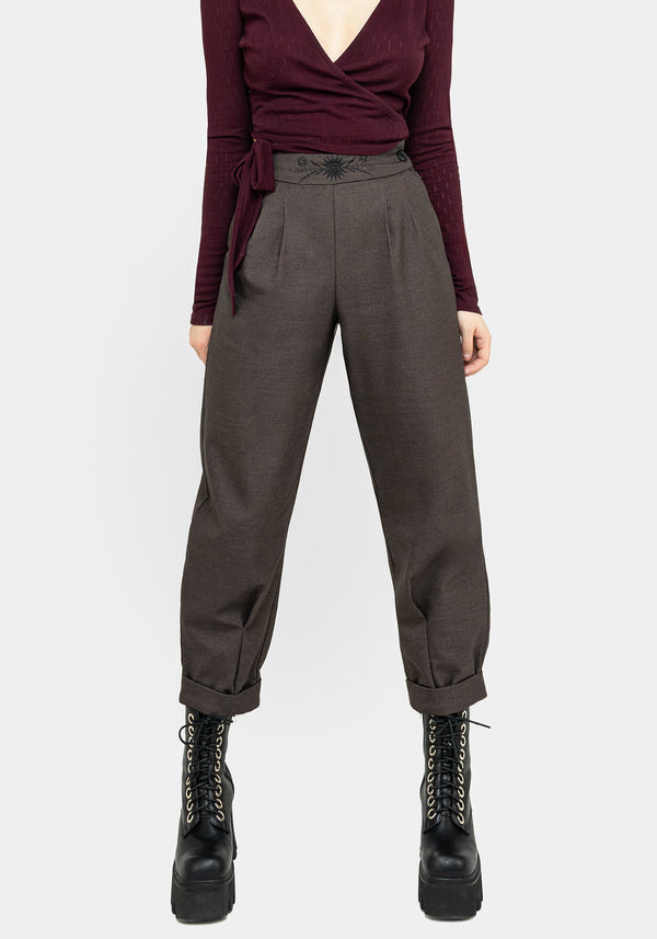 Mystic Embroidered Balloon Trousers