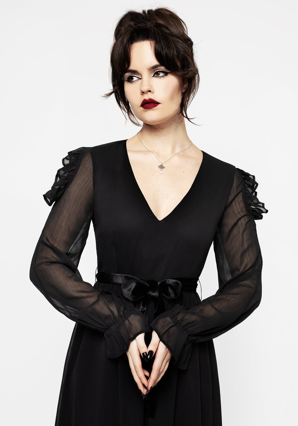 Disturbia | Scorn Cold Shoulder Maxi Dress | Dresses