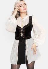 Villain Textured Blouse - White UK 6
