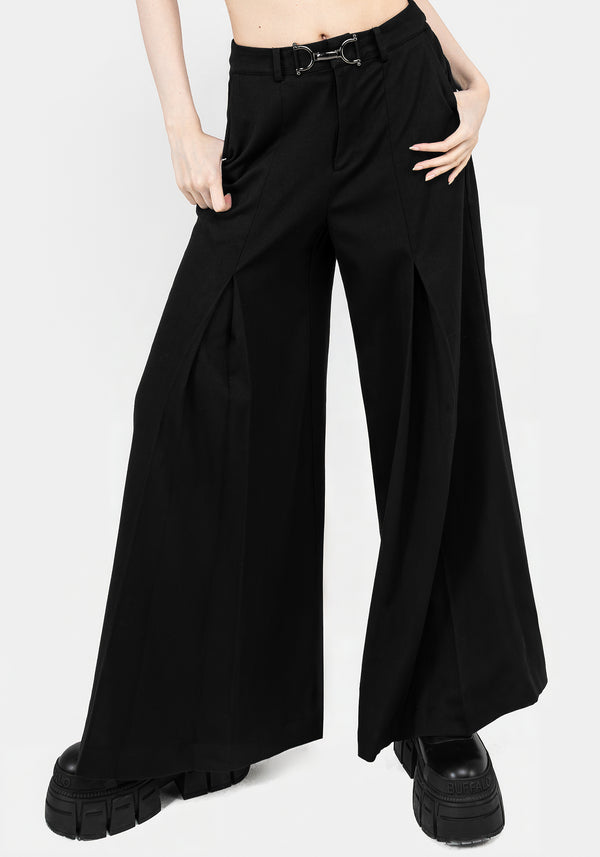 Camilla Wide Leg Pleated Trousers