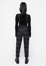 Reckless Distressed Check Trousers