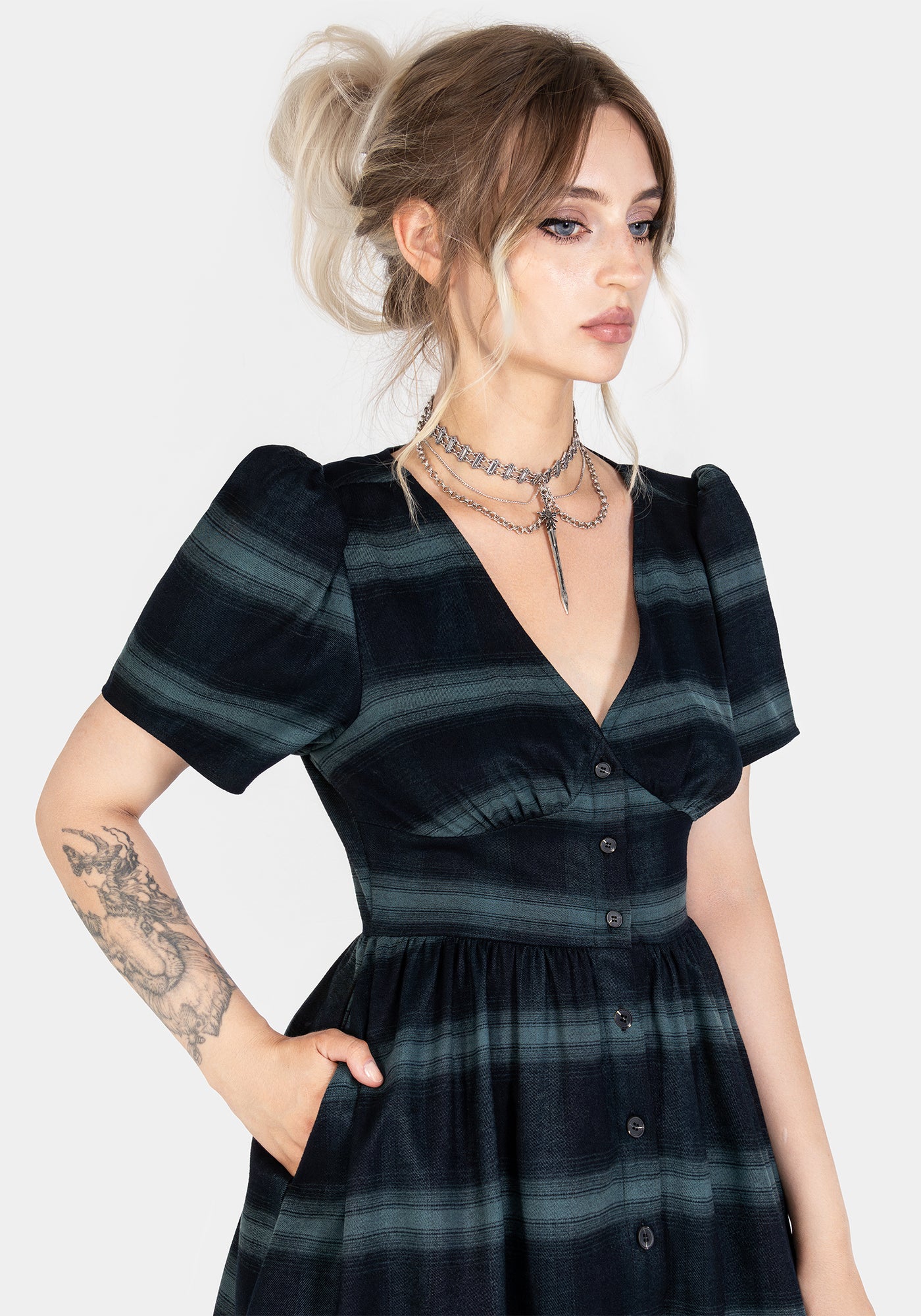 Disturbia | Greenlee Check Mini Dress | Dresses