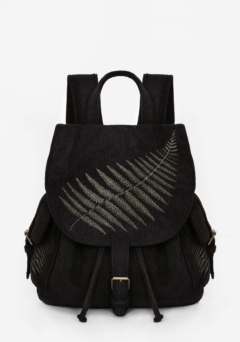 Disturbia | Fern Embroidered Satchel Backpack | Handbags
