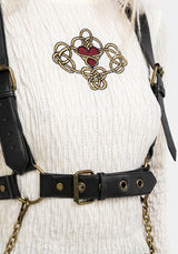 Vignette Brass Chain Harness