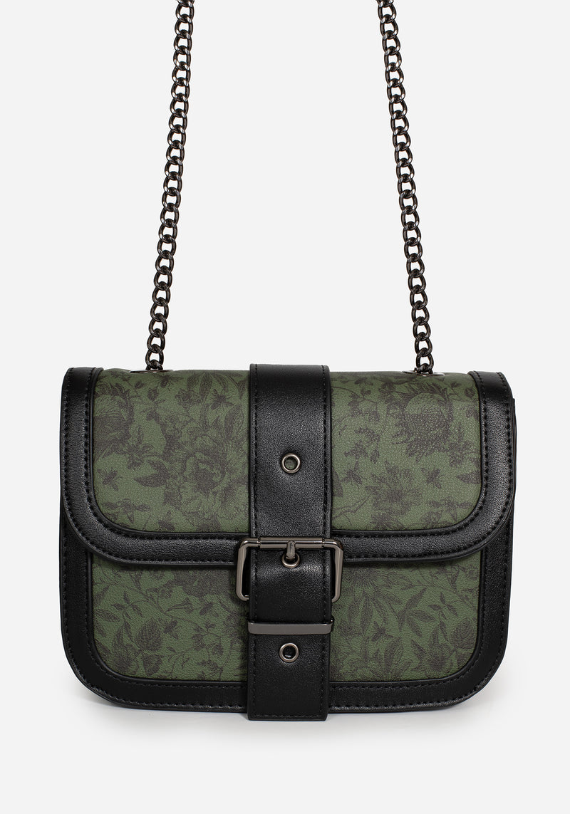 ArtsEye Floral Canvas Crossbody Bag For Women - Lightweight Purse With Wide Strap