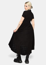 Nephra Tie Waist Midi Shirt Dress UK 6