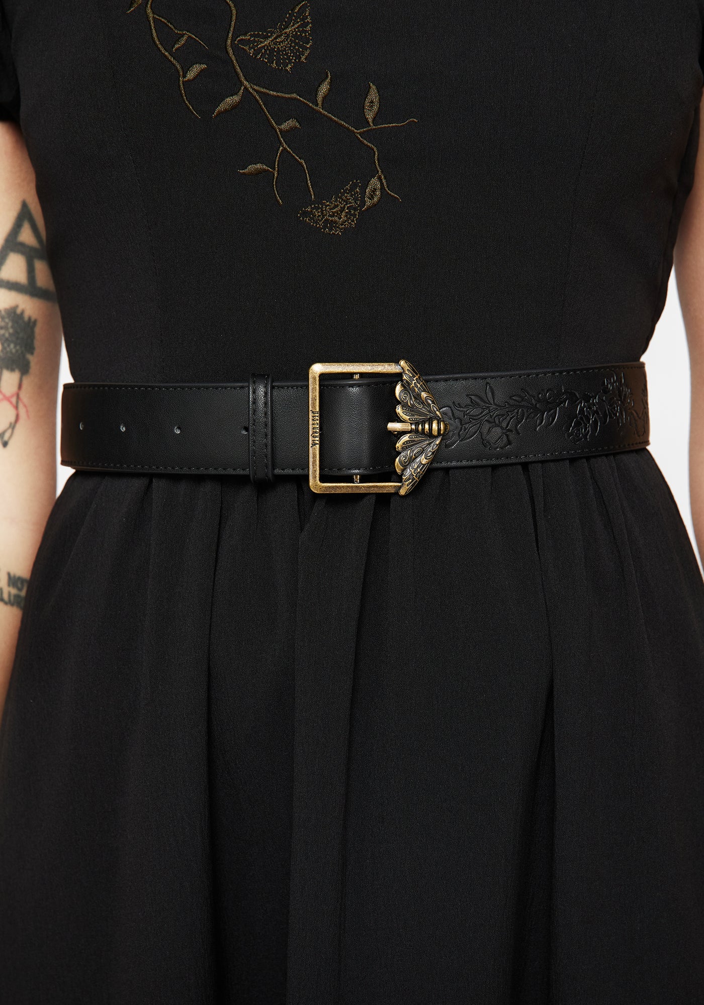 Disturbia | Rosamoth Debossed Buckle Belt | Belts