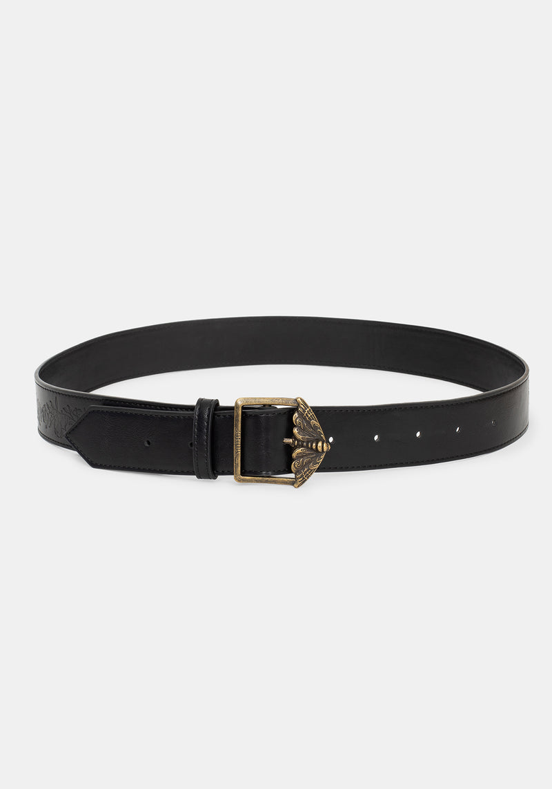 8YARDS TAGLINE DEBOSSED BELT Black【完売品】 8YARDS / HACHIGRAPH#2 DEBOSSED BELT