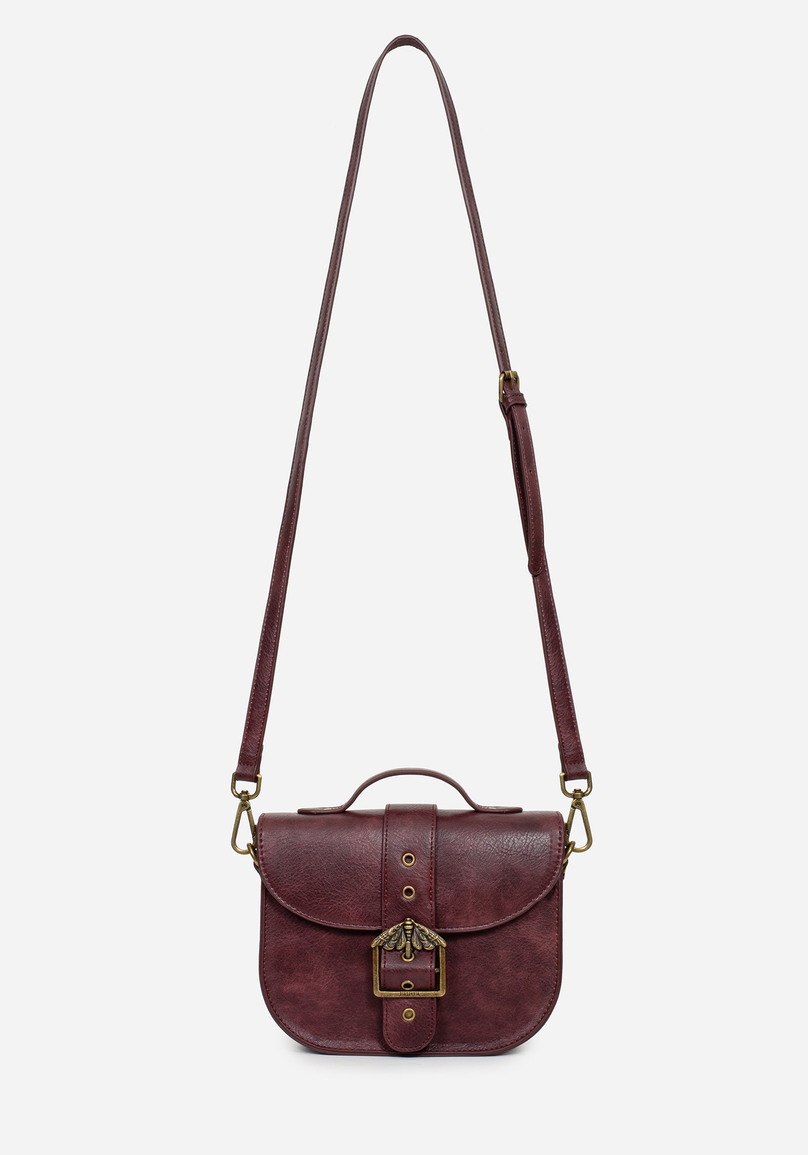 Rosamoth Buckle Crossbody Satchel Bag