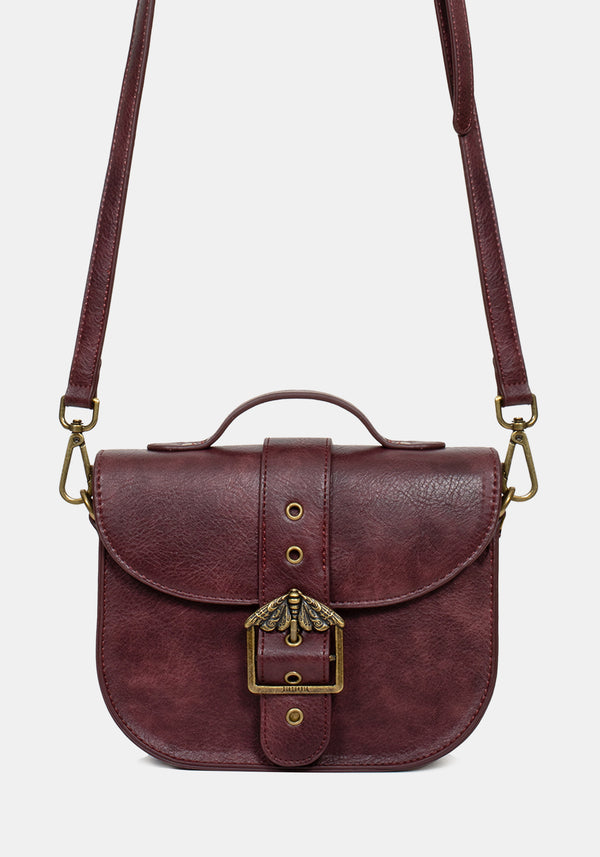 Rosamoth Buckle Crossbody Satchel Bag