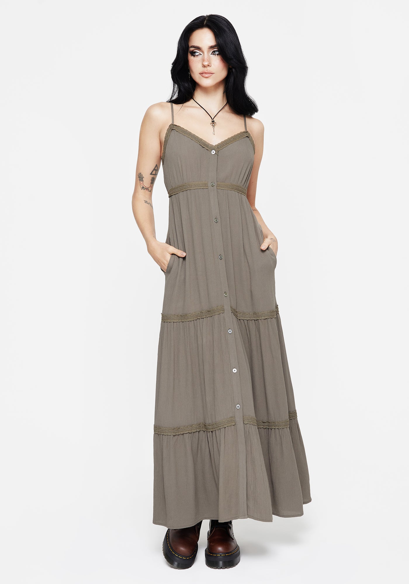 Disturbia | Sara Tiered Lace Maxi Cami Dress | Dresses Disturbia | Sara Tiered Lace Maxi Cami Dress | Dresses