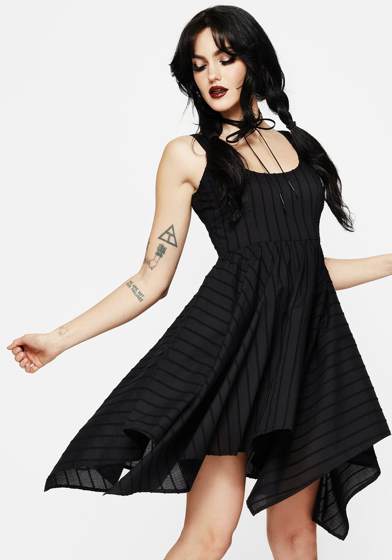 トップス PRANK PROJECT Handkerchief HemMini Dress Blythe Handkerchief Hem Mini Dress – Disturbia