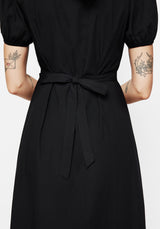 Despair Cotton Thistle Embroidered Button Up Midaxi Dress