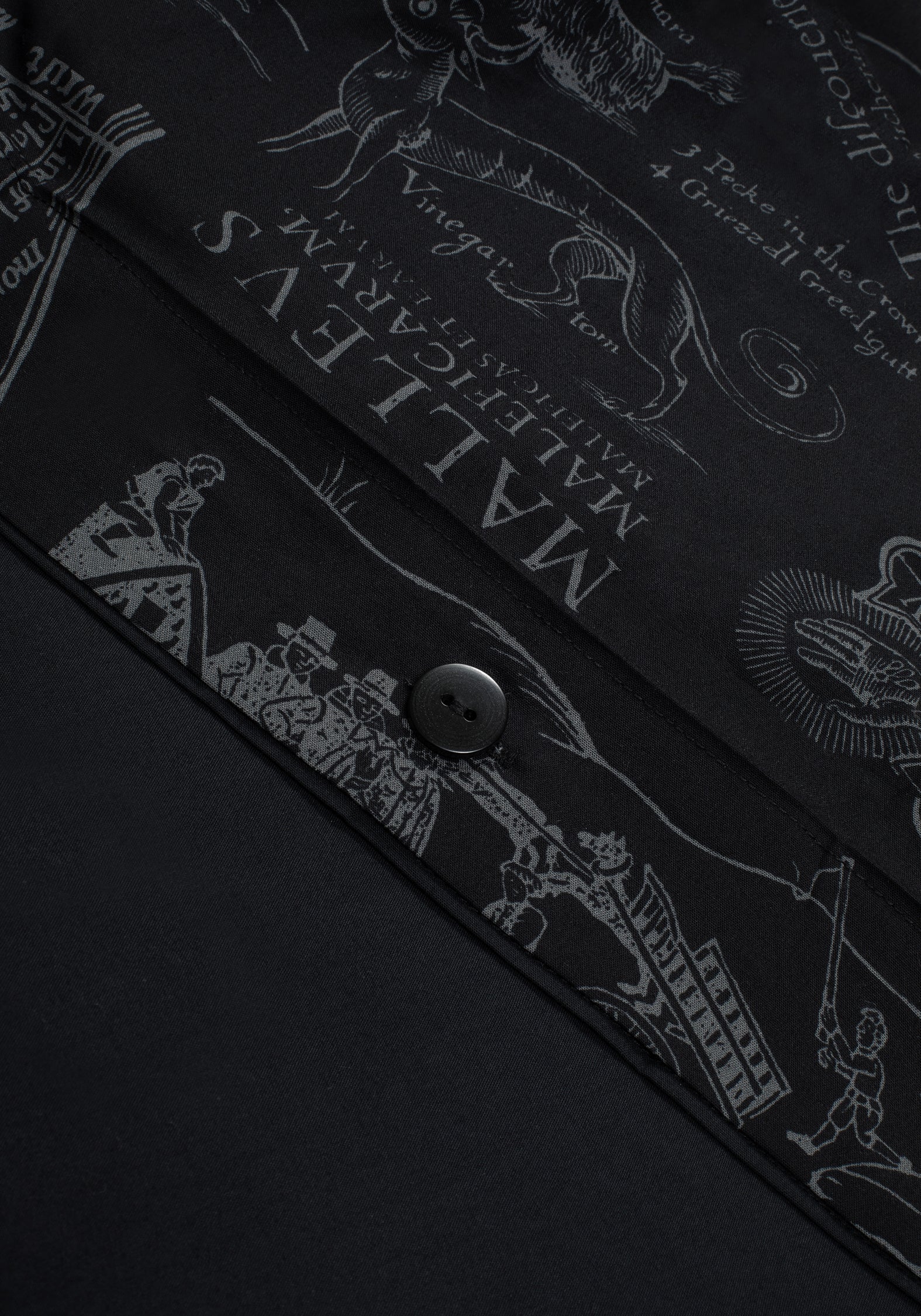 Heresy Woodcut Print Cotton Bedding Set - King