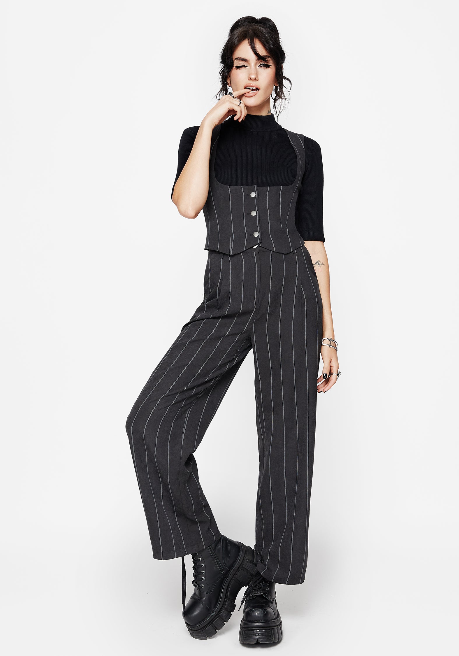 Bellum Stripe Tailored Waistcoat