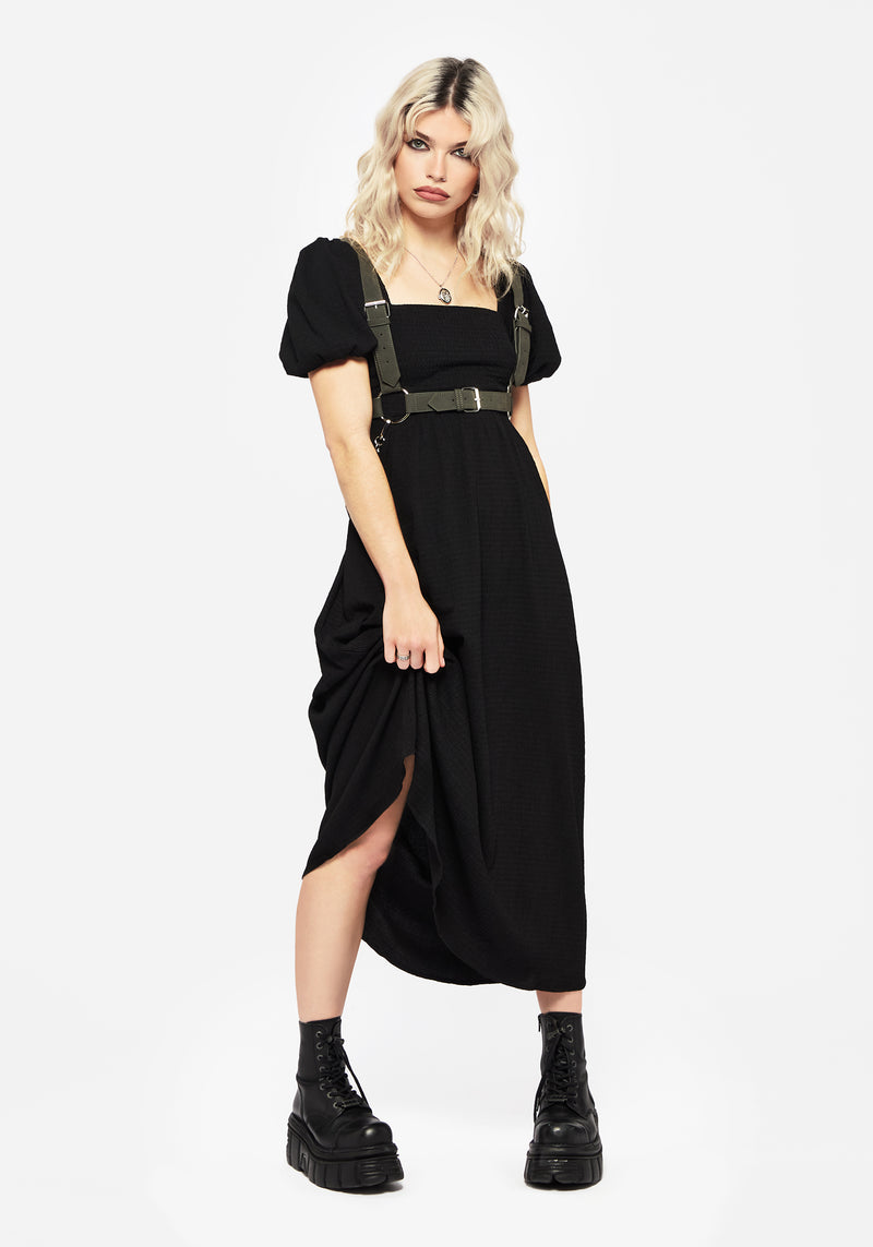 Disturbia Carmine Midaxi Smock Dress Black Dresses - Main Image