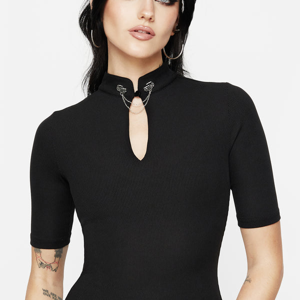 Disturbia | Chiromancy Choker Collar Top | Tops