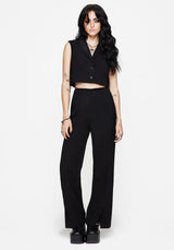 Thora Bestickt Kurz Ärmellos Blazer