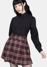 Shadowbane Long Sleeve Button Up Snake Detail Shirt