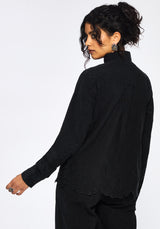 Ceres Cotton Moth Broderie Hem Shirt