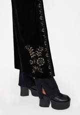 Kobra Velvet Snake Embroidered Longline Kimono