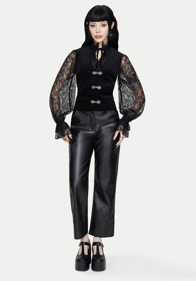 Mire Sleeveless Corduroy Waistcoat Top