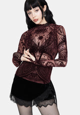 Loveday Paisley Printed High Neck Top