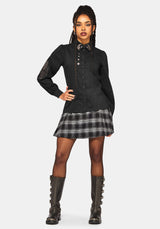 Ravyn Moon and Star Embroidered Poplin Shirt