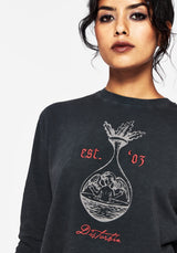 Anointing Long Sleeve Graphic Jersey Crop Top